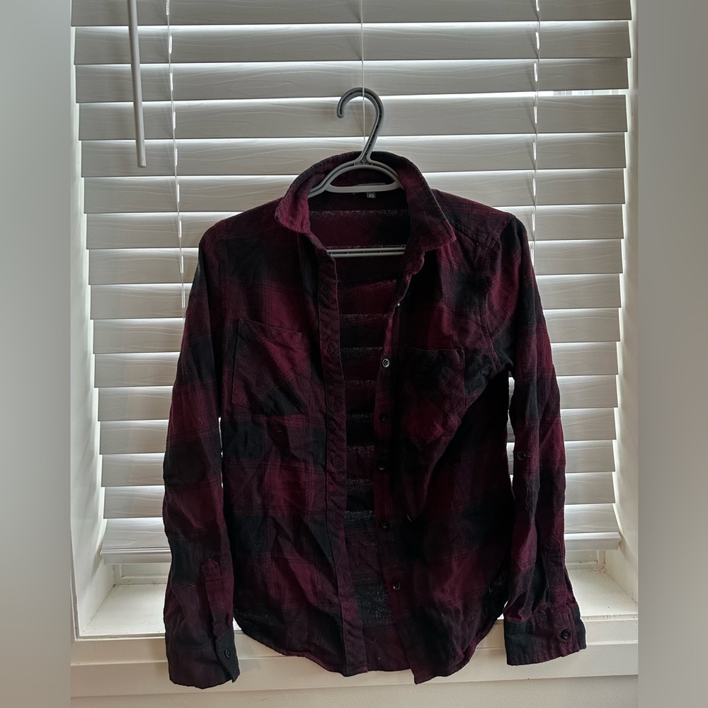 Eclipse Burgundy Plaid Shirt
